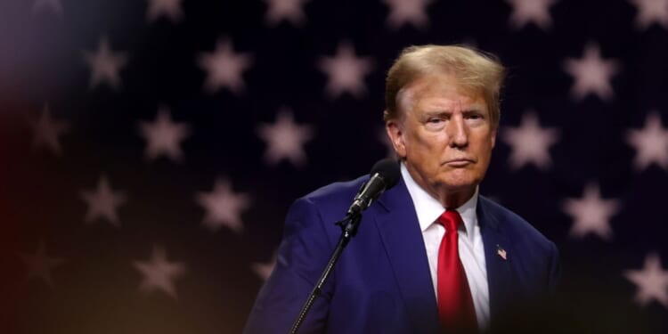 Former President Donald Trump delivers remarks during a campaign rally on Dec. 17 in Reno, Nevada.