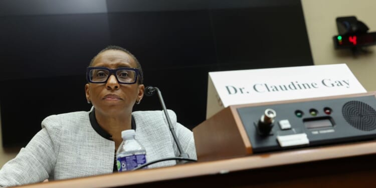 Claudine Gay, then-president of Harvard University, testifies before the House Education and Workforce Committee at the Rayburn House Office Building on Dec. 5, 2023, in Washington, D.C.