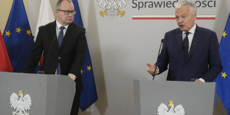 EU official praises efforts by Poland's government to restore the rule of law