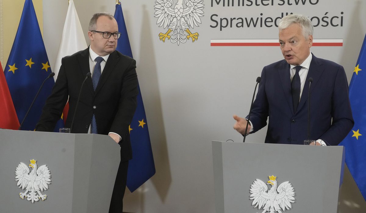 EU official praises efforts by Poland's government to restore the rule of law