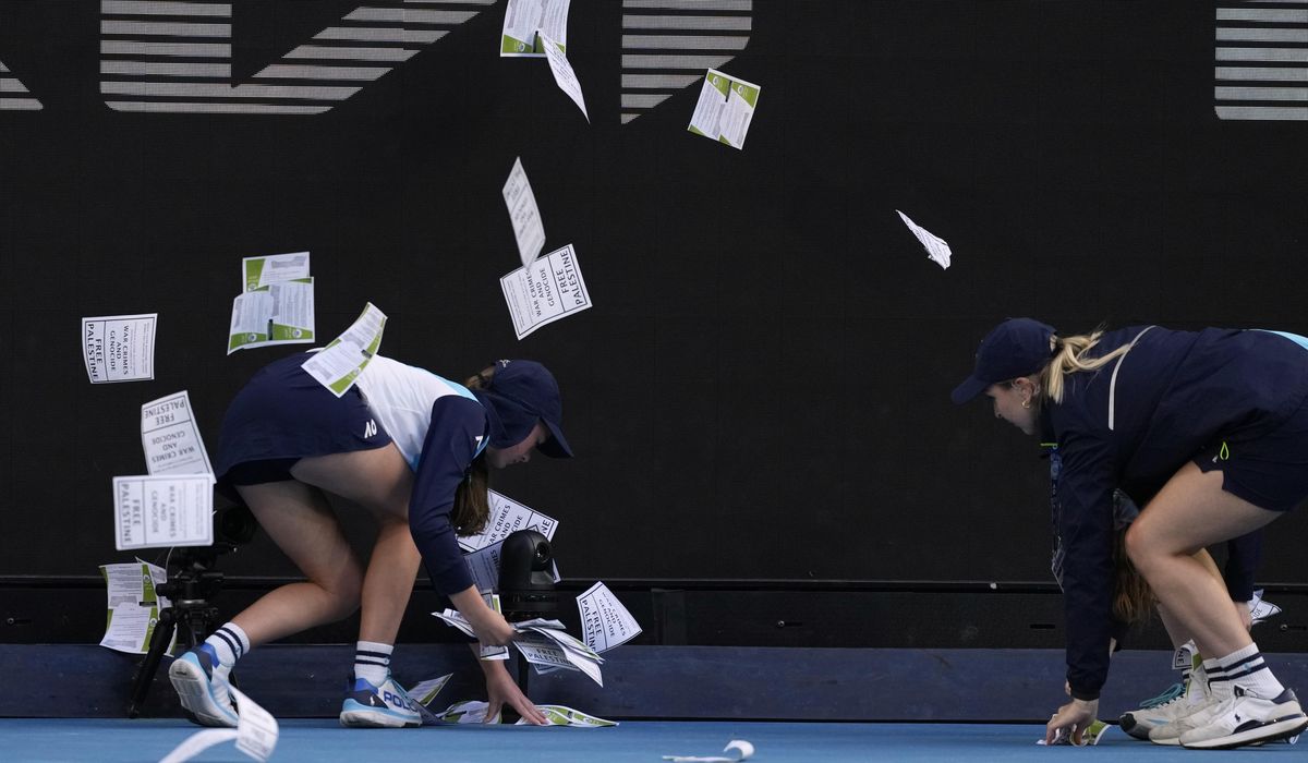 Protester disrupts Australian Open match between Alexander Zverev and Cameron Norrie