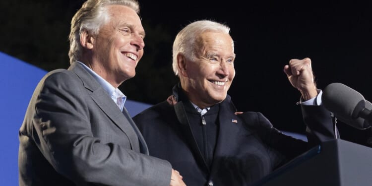 Joe Biden jokes that Democrat Terry McAuliffe is Virginia's 'real governor'