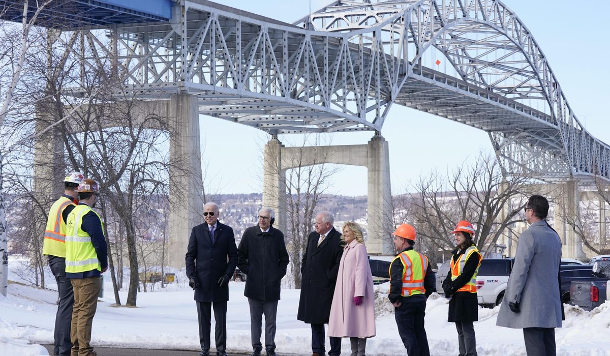 Biden election year pitch on infrastructure takes him to decaying Wisconsin bridge