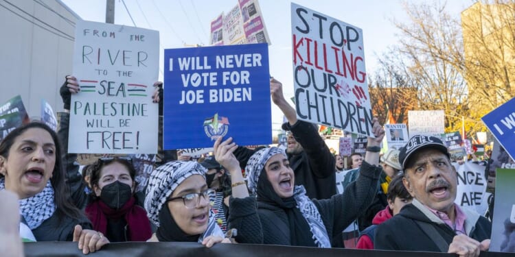 Left-wing protesters dog 'Genocide Joe,' take a bite out of Joe Biden's reelection campaign