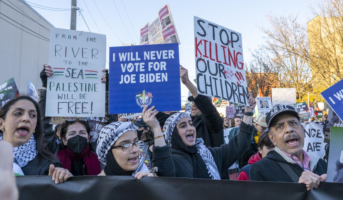 Left-wing protesters dog 'Genocide Joe,' take a bite out of Joe Biden's reelection campaign