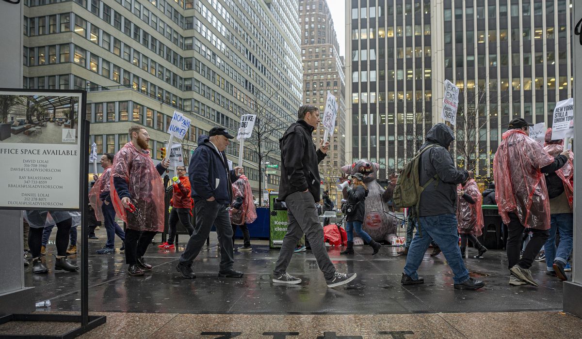 Media workers strike to protest layoffs at New York Daily News, Forbes and Conde Nast