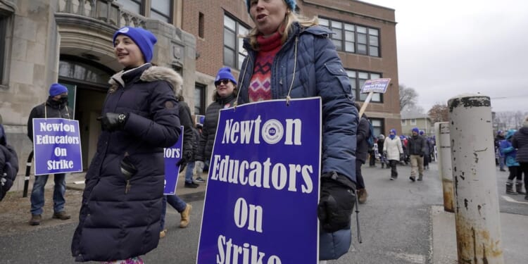 Teachers strike in Boston suburb hits its eighth day, with tensions fraying