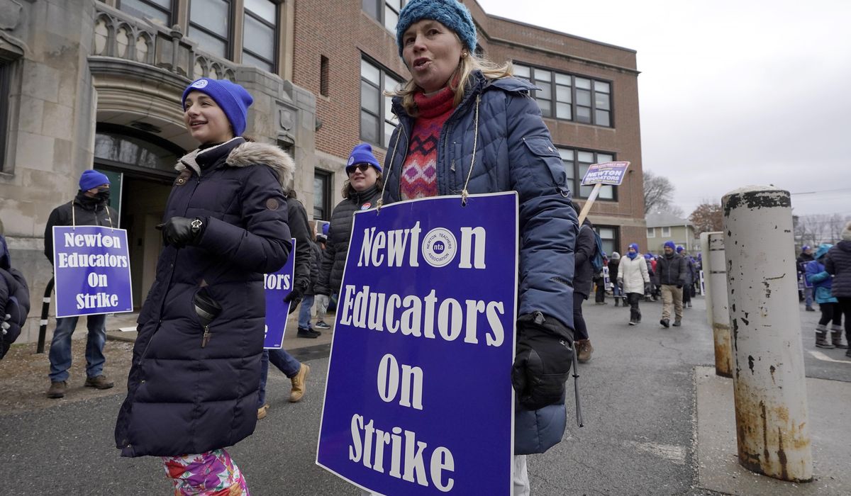 Teachers strike in Boston suburb hits its eighth day, with tensions fraying