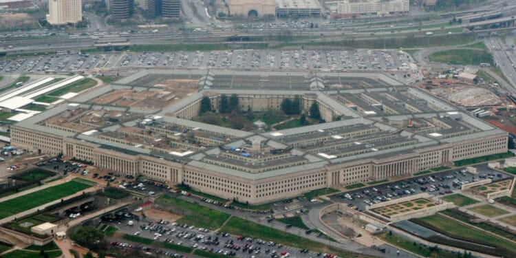 Aerial view of the Pentagon in Washington, D.C.