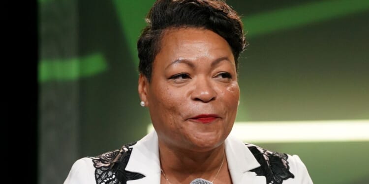 New Orleans Mayor LaToya Cantrell speaks onstage during the 2023 ESSENCE Festival Of Culture™ in New Orleans, Louisiana, on July 2.