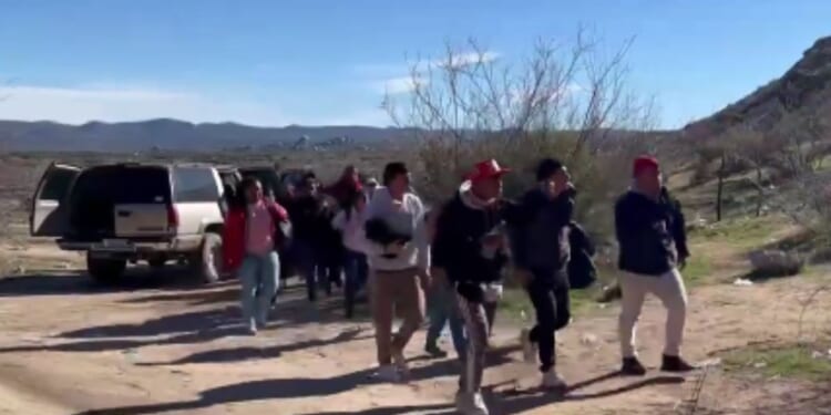 On Monday, two SUVs drove up to a gap in the border wall near Jacumba, California, and dropped off a large group of illegal immigrants from China, Turkey, and India.