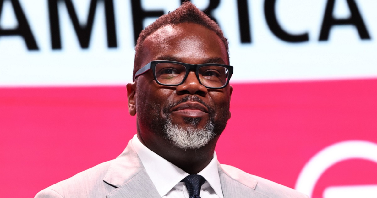 Brandon Johnson is pictured in a file photo from a National Urban League conference in July in Houston.