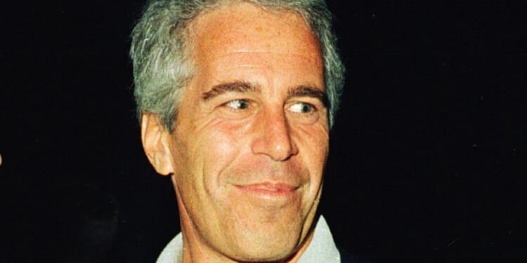 Jeffrey Epstein is pictured at a party at the Mar-a-Lago club in Palm Beach, Florida, on Feb. 12, 2000.