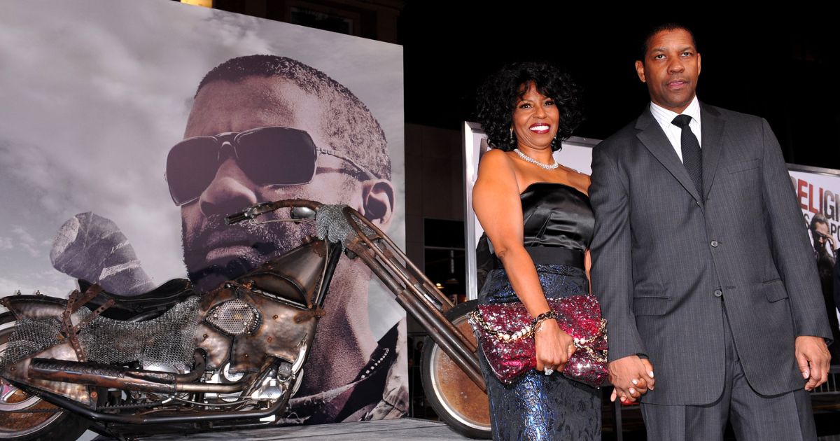 Pauletta Washington and actor Denzel Washington arrive at the premiere of Warner Bros. 'The Book Of Eli' held at Grauman's Chinese Theatre on January 11, 2010 in Hollywood, California.