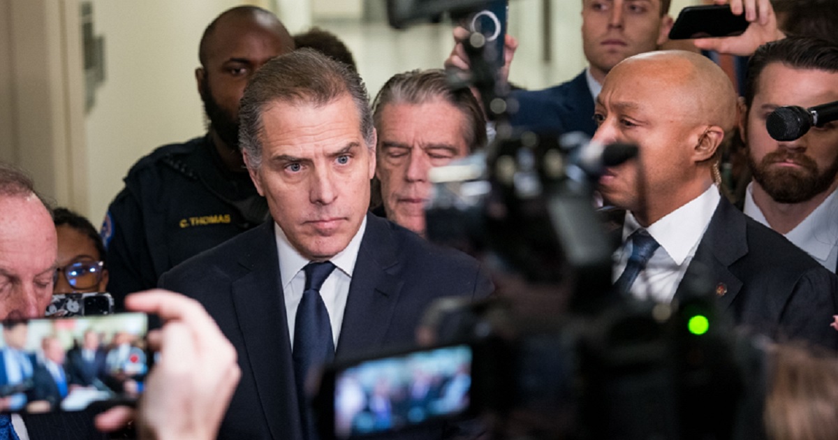 Hunter Biden is pictured in a Jan. 10 file photo as he left a House Oversight Committee meeting on Capitol Hill.