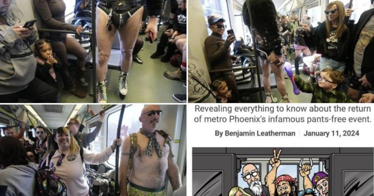 Disturbing Sight as Half-Dressed People Crowd Onto Public Transit for 'No Pants Day'