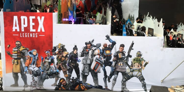 The stage used for competition during an Apex Legends tournament at X Games 2019 Minneapolis.