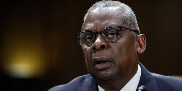 Secretary of Defense Lloyd Austin testifies at a Senate Appropriations Committee hearing on Capitol Hill in Washington on Oct. 31.