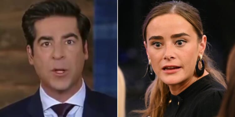 Joe Biden's granddaughter Naomi, right, lashed out at Fox News' Jesse Watters over his comments critical of the president's parenting skills.