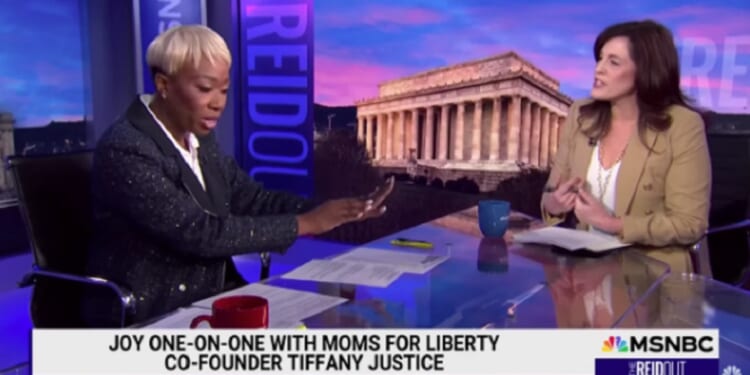 MSNBC host Joy Reid tangles with Moms for LIberty co-founder Tiffany Justice on Friday's episode of "The ReidOut."