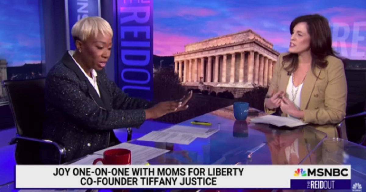 MSNBC host Joy Reid tangles with Moms for LIberty co-founder Tiffany Justice on Friday's episode of "The ReidOut."