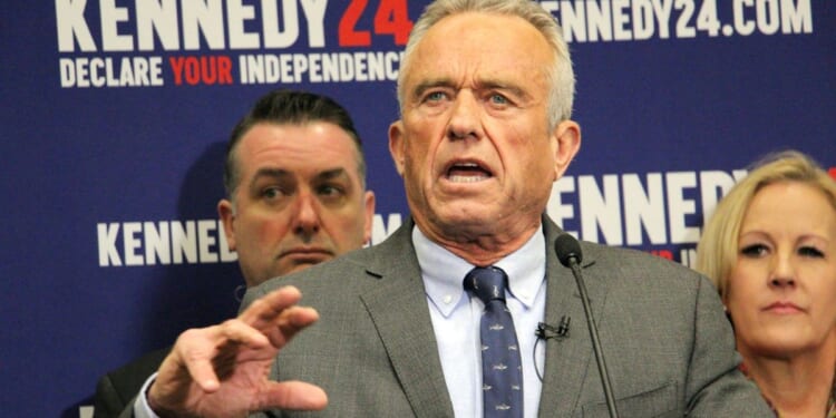 Robert F. Kennedy Jr., an independent candidate for president, announces he has qualified for the 2024 presidential ballot at a campaign event Wednesday in Salt Lake City.