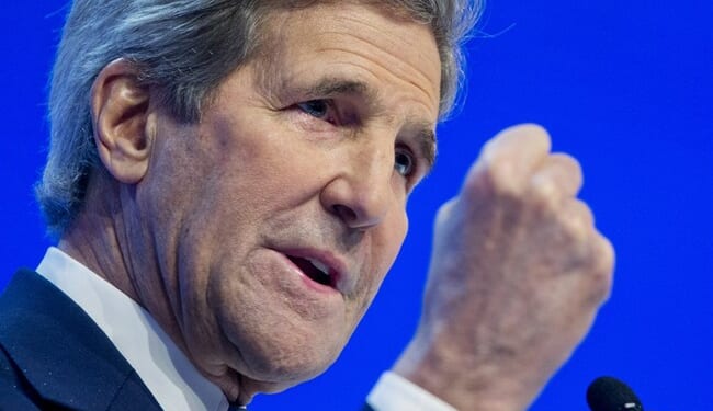 Rebel News Reporter Confronts Kerry at Davos – PJ Media