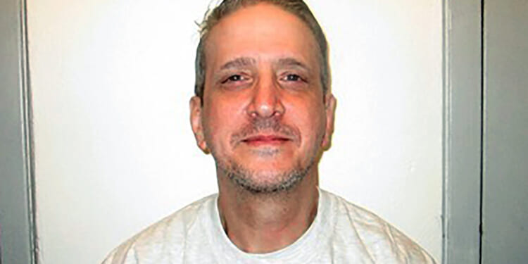 Oklahoma death row inmate Richard Glossip is pictured in a Feb. 19, 2021, file photo.