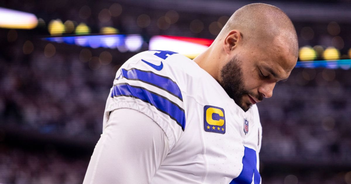 Dak Prescott, with the Dallas Cowboys, before an NFL wild-card playoff game between the Cowboys and the Green Bay Packers at AT&T Stadium, Jan. 14, in Arlington, Texas.