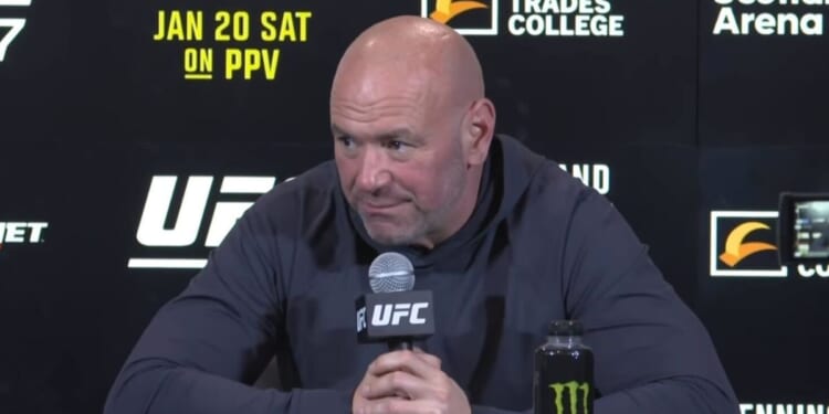 On Sunday, UFC President Dana White gave a news conference discussing UFC 297.