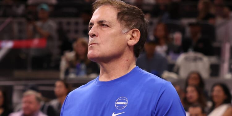 Dallas Mavericks owner Mark Cuban looks on during the fourth quarter against the San Antonio Spurs in San Antonio, Texas, on Oct. 25.