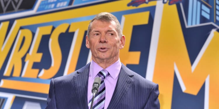 Vince McMahon at a press conference in 2012 at East Rutherford, New Jersey.