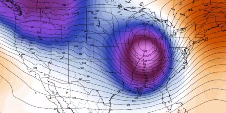 An unusual weather pattern is expected to cause problems for much of the United States this week.