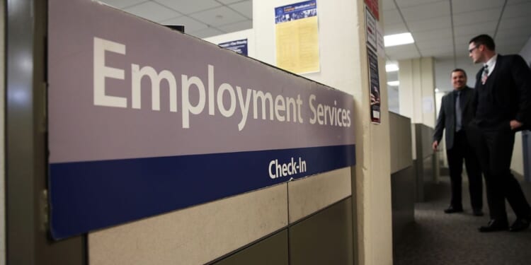 A New York Labor Department office is pictured in New York City on March 6, 2015.