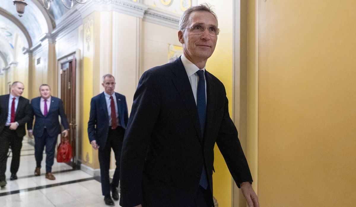 NATO Secretary General Jens Stoltenberg makes pitch to U.S. conservatives on more aid for Ukraine