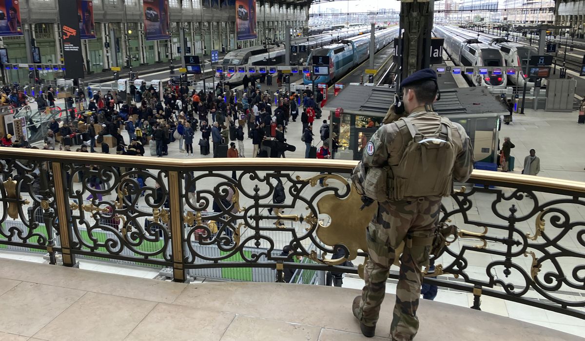 Paris police say man in train station knife and hammer attack may have mental health issues