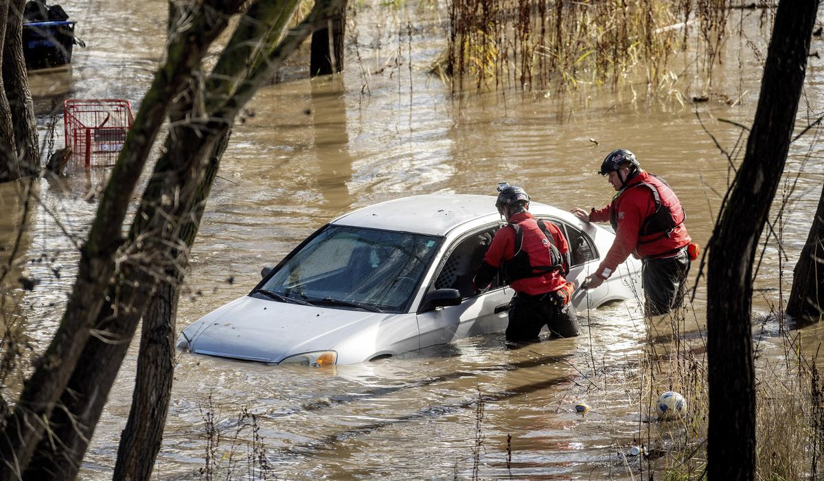 2nd atmospheric river in days churns through California, knocking out power and flooding roads