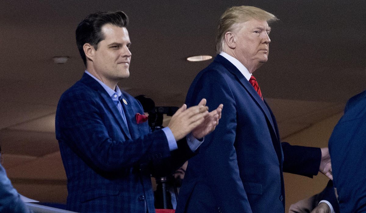 Matt Gaetz pushes a House resolution proclaiming Trump is not an insurrectionist