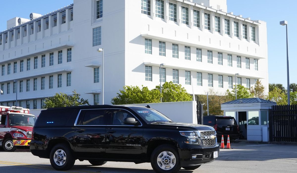 Donald Trump appears at federal court in Florida for closed hearing in his classified documents case