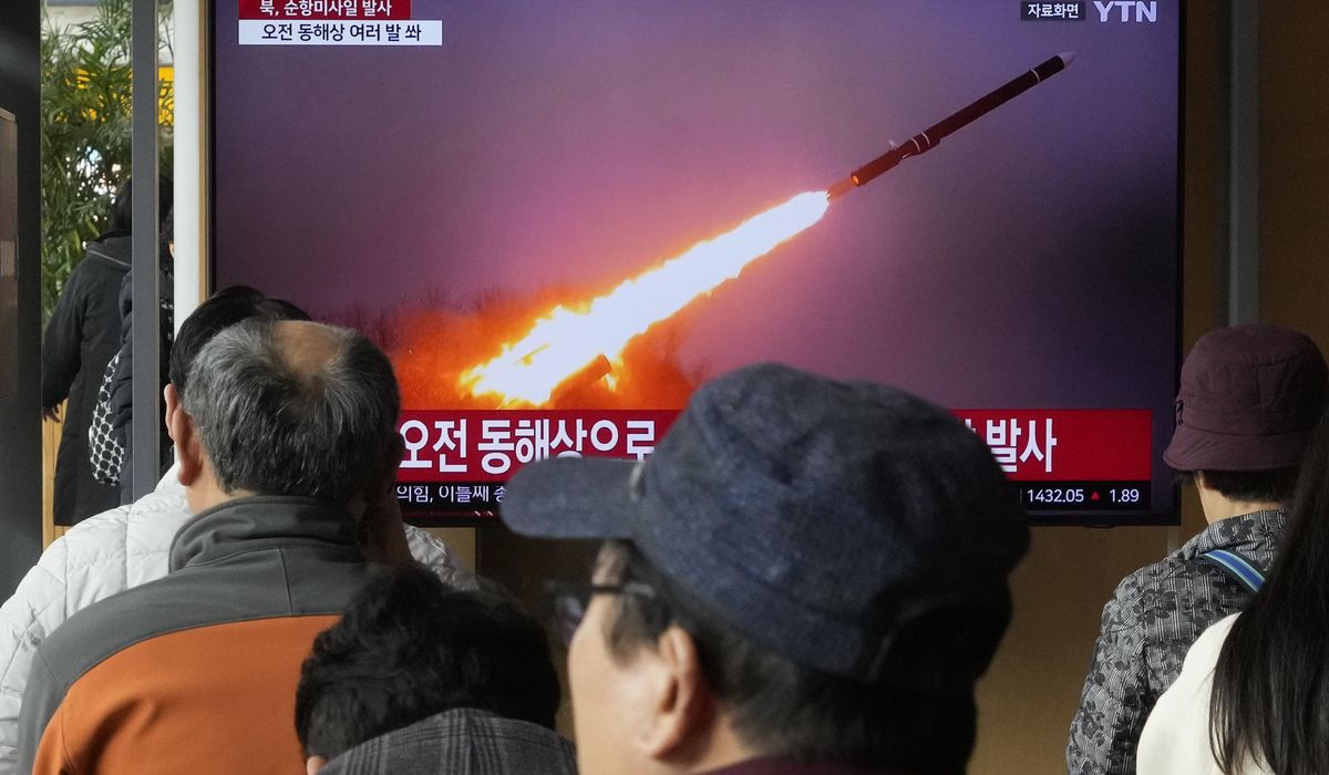 North Korea fires cruise missiles, South Korea says, adding to provocative run in weapons tests