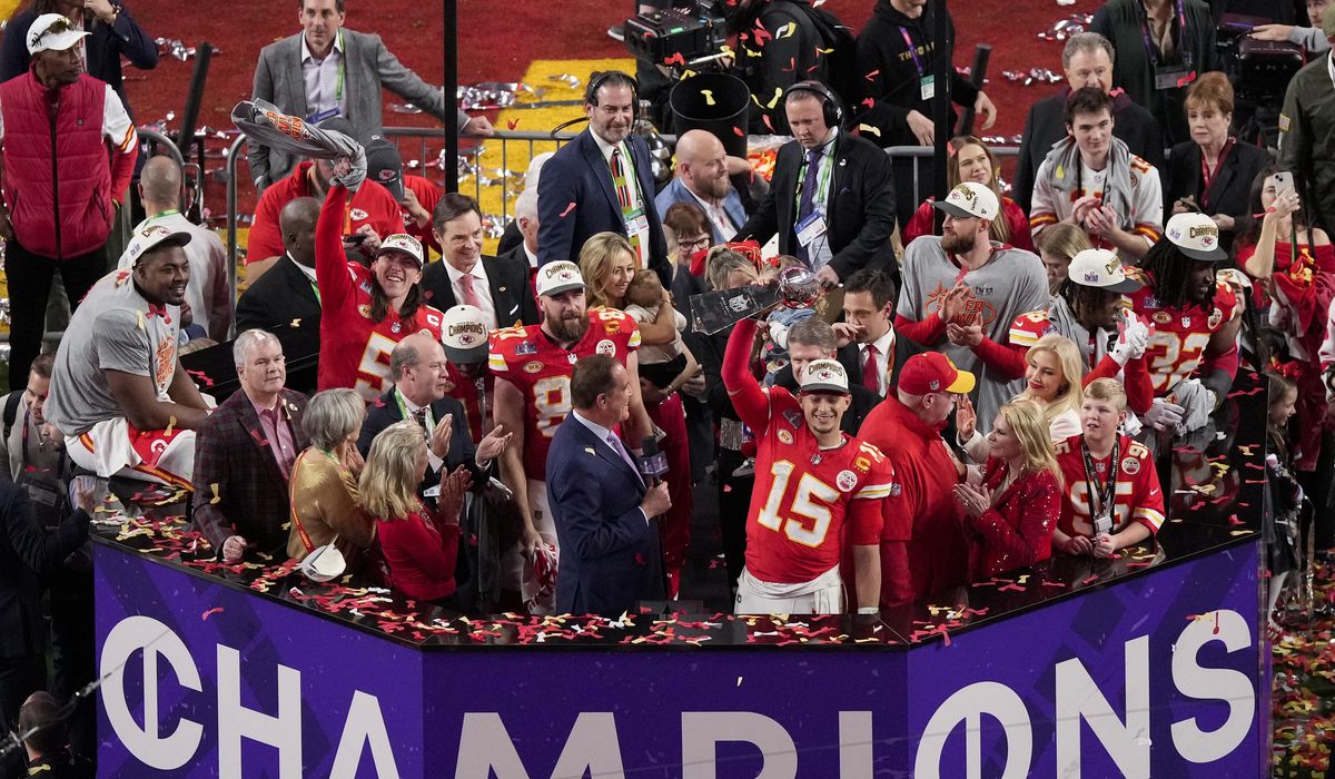 Kansas City turns red as Chiefs celebrate 3rd Super Bowl title in 5 seasons with a parade