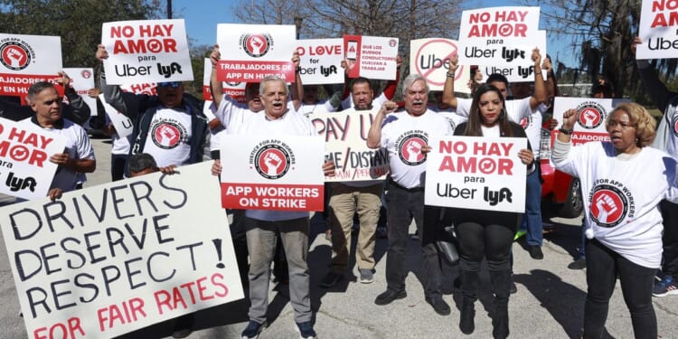 Thousands of U.S., U.K. delivery, ride-hailing drivers go on strike on Valentine's Day