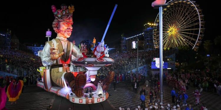 Menton, Nice's Carnival parades celebrate upcoming Olympics, pop culture