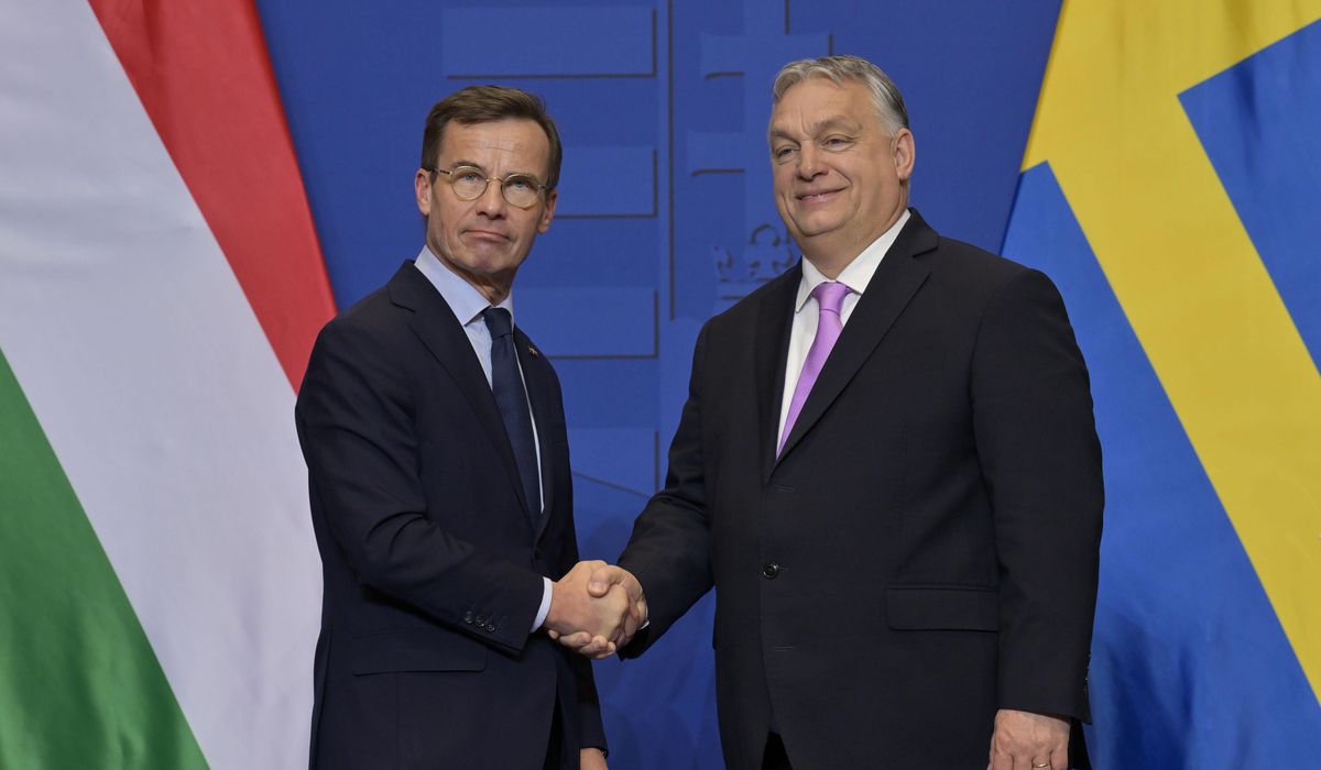 Hungary and Sweden agree on defense deal ahead of final vote on Sweden's NATO accession