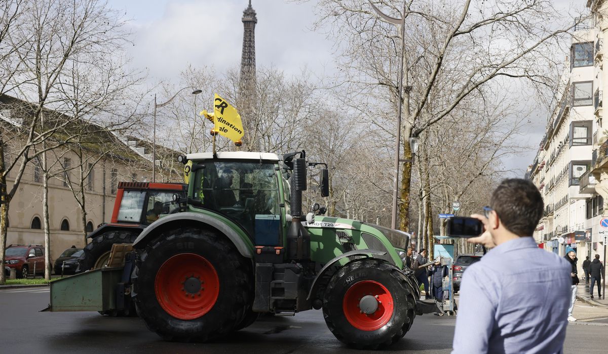 Angry French farmers with tractors are back on the streets of Paris for another protest