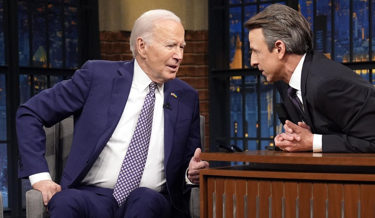 Biden basks in the friendly spotlight of late-night TV, jokes about 'classified' information