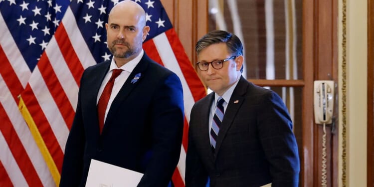 Israeli Speaker of the Knesset Amir Ohana and House Speaker Mike Johnson at the Capitol