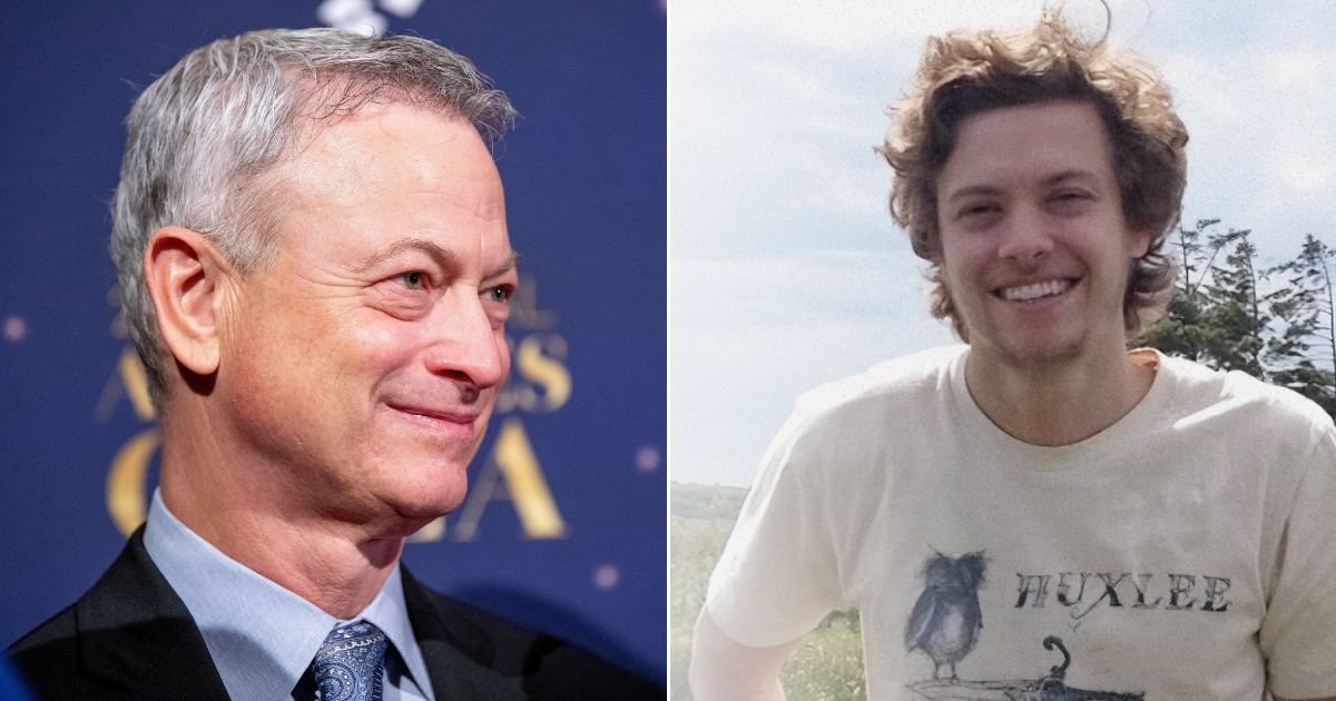 Actor Gary Sinise, left, paid tribute to his late son Mac, right, on Tuesday.