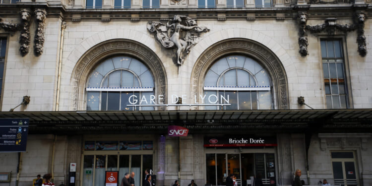 An assailant injured three people in a stabbing attack at the Gare de Lyon train station in Paris, Saturday.