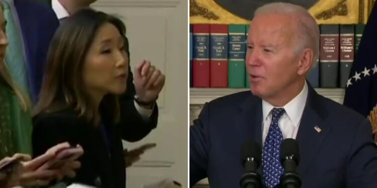 MJ Lee and Joe Biden